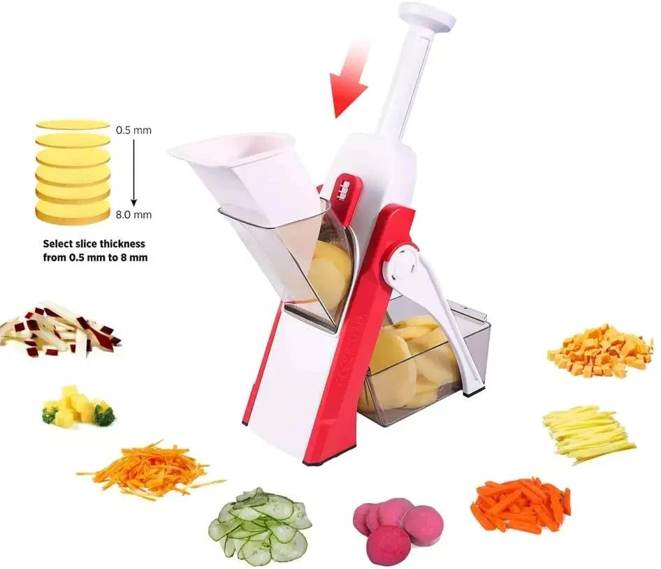 MULTIFUNCTIONAL VEGETABLE SPRING SLICER 6 IN 1