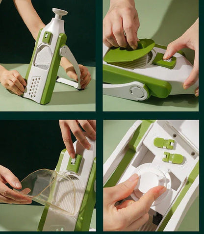 MULTIFUNCTIONAL VEGETABLE SPRING SLICER 6 IN 1