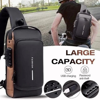 Anti-theft Cross Body Bag with USB Charging Port