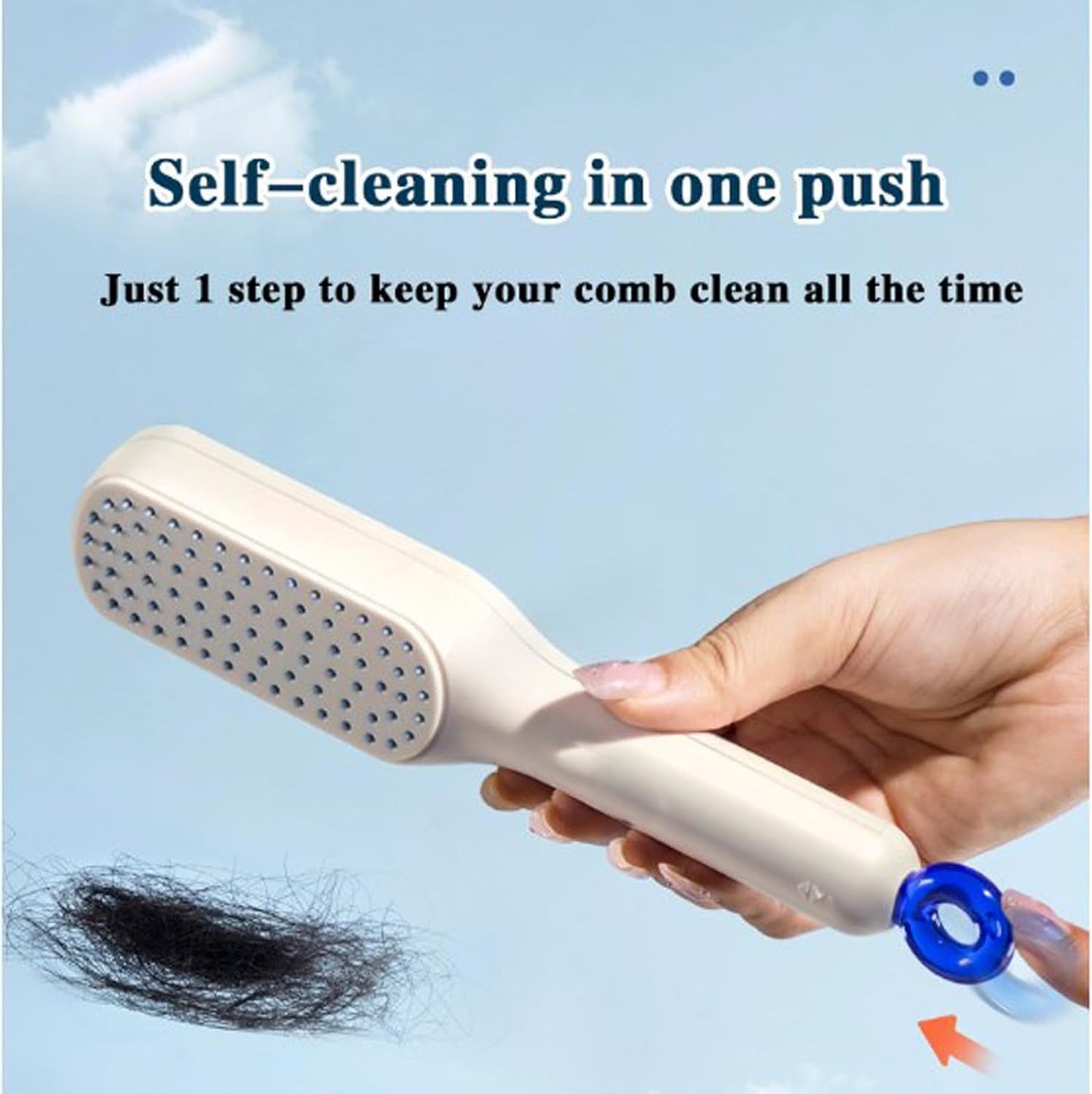 Magic Retractable Comb Self Cleaning Hair Brush