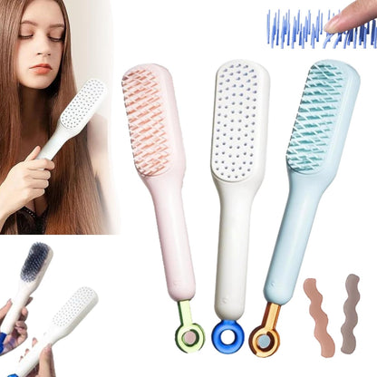 Magic Retractable Comb Self Cleaning Hair Brush