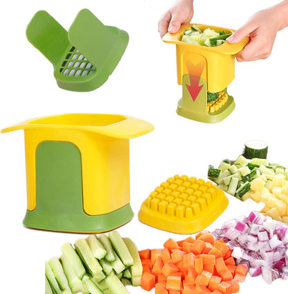 Hand Pressure Vegetable Cutter 2-in-1