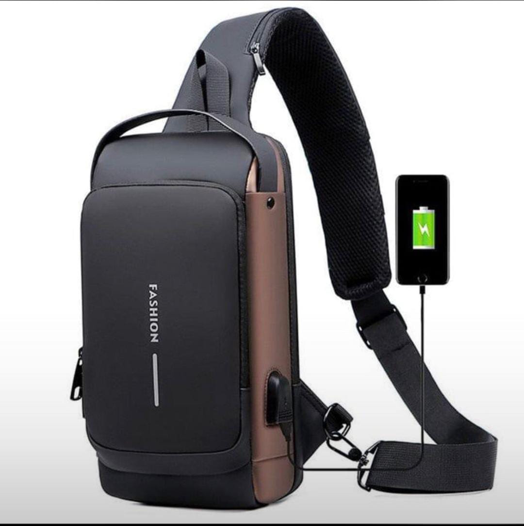 Anti-theft Cross Body Bag with USB Charging Port