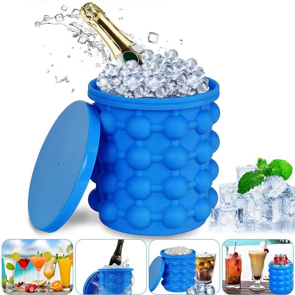 Silicone Ice Bucket, Ice Cube Genie