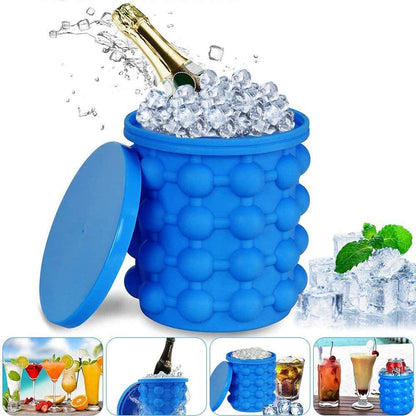Silicone Ice Bucket, Ice Cube Genie