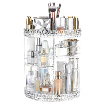 Cosmetic Organizer 360° Rotating Diamond Cut